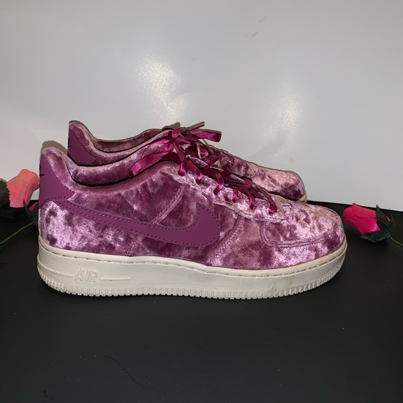 velvet pink air force 1